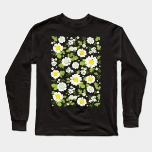 Daisy Flowers Pattern Long Sleeve T-Shirt